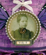 violet violin assemblage